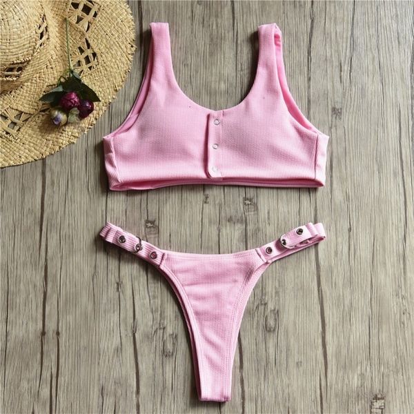 

hollow out bikini set swimsuit women push up solid biquini changable swimwear female brazilian thong bathing suit, White;black