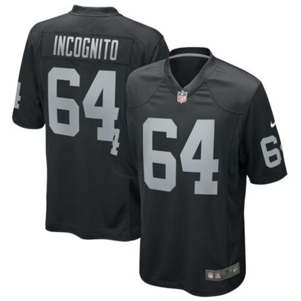 

las vegas richie incognito #64 men's black xs-5xl stitched football jerseys, Gray