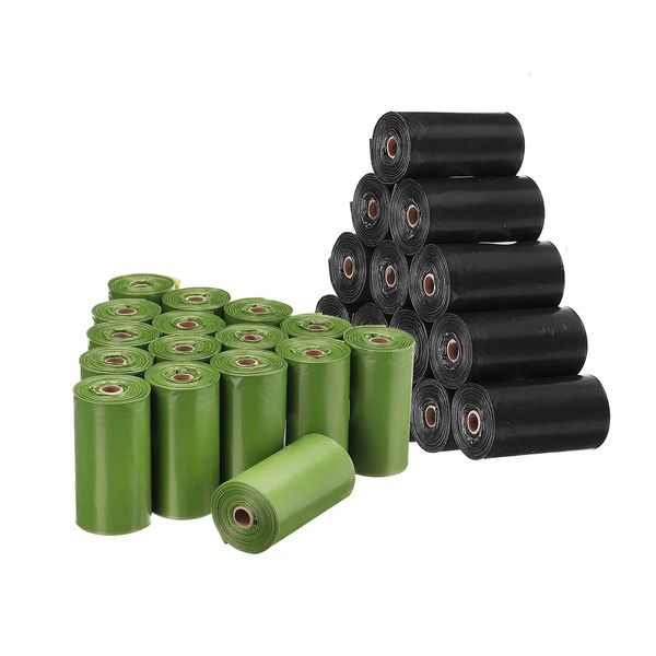 

8/16 rolls biodegradable dog puppy pet poop bag pick up waste garbage bags trash bag