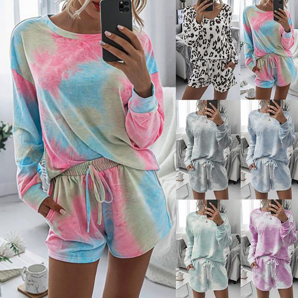

womens gradient yoga set t-shirt shorts 2 pcs lounge wear long sleeve drawstring clothes casual running suit, White;red