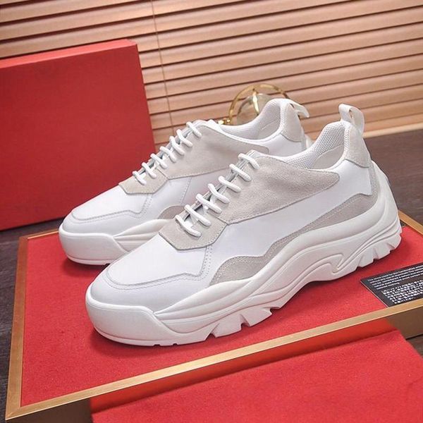 

comfortable gumboy calfskin sneaker mens shoes calzado deportivo para hombre outdoor walking lace -up breathable low men casual shoes, Black