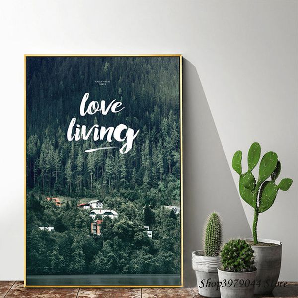 

пейзаж холст картина лесной quadros art poster nordic wall decoracion deco maison wall фотографии для гостиной unframed