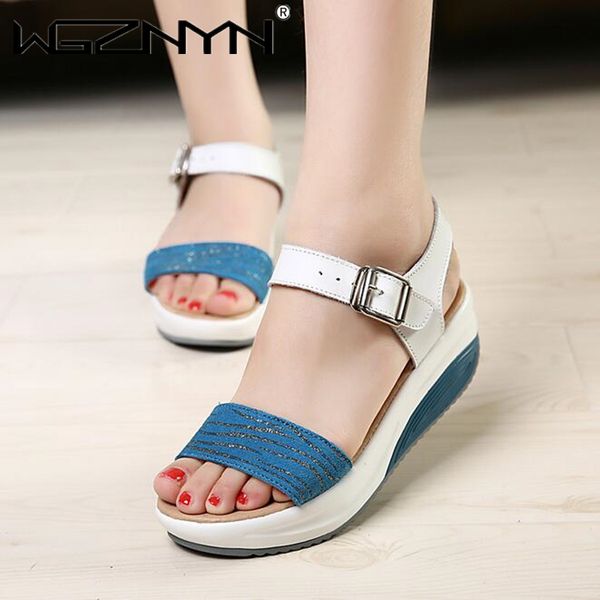 

dress shoes 2021 genuine leather women platform sandals flip flops slippers beach woman summer gladiator high heel female, Black
