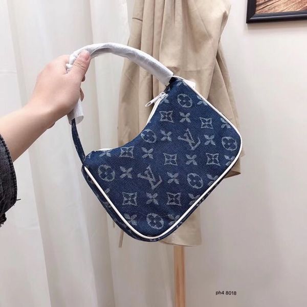 

20 роскошный дизайнер высокого качества сумки для женщин кожа люкс louis vuitton сумки для женщин один плечо моды джинсовых сумок, Golden;silver