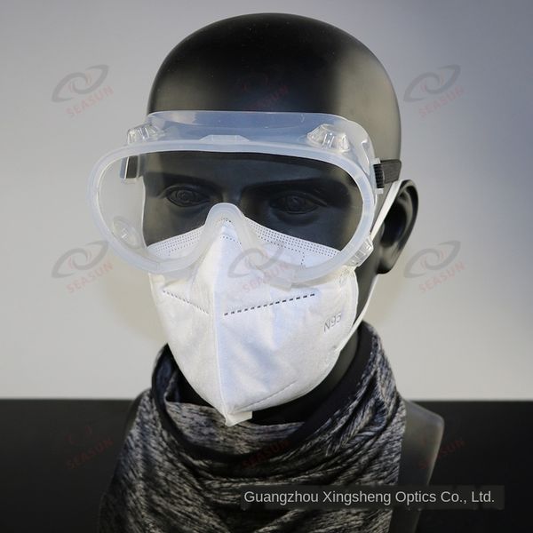 

6svar guangzhou breathable anti-saliva splash anti-impact four-hole glasses guangzhou breathable anti-saliva protective goggles gogglesgoggl