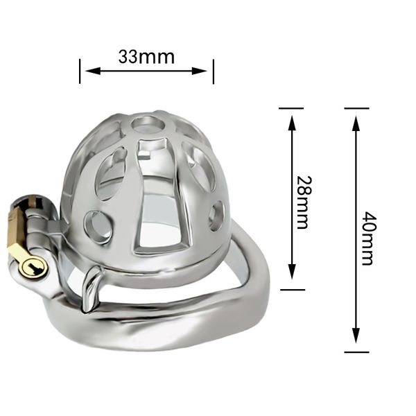 Frrk Cintura di castità da uomo Anti-deragliamento Masturbazione Dispositivo di castità in acciaio inossidabile JJ Cage Giocattoli adulti del sesso