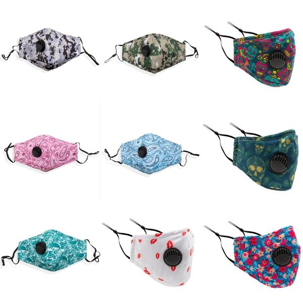 

designer face mask maskwashable reusable camo stock mouths opp masks camouflage mask anti dustmask cotton designer funny face masks#663, Black