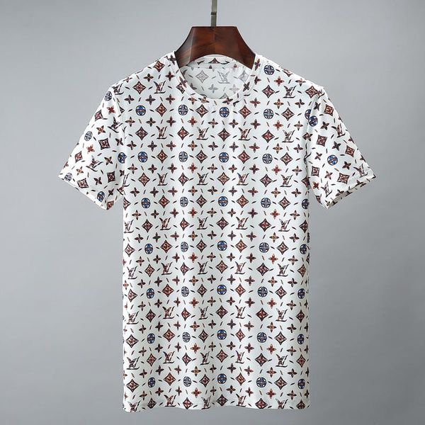 

роскошный летний конструкторы футболка черный белый стилист рубашка мужчины женщины с коротким рукавом мужская футболка hip hop тис размер, Gray