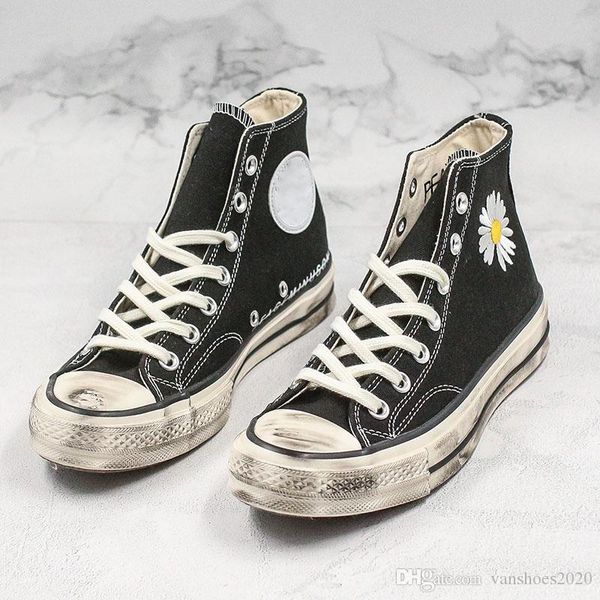 

2020 gd x peaceminusone skateboarding chuck 1970 fashion designer black daisy mens women classic 1970s casual canvas shoes size 36-44