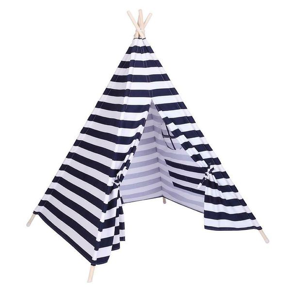 

girls blue play tent teepee kids playhouse sleeping dome portable outdoor toys