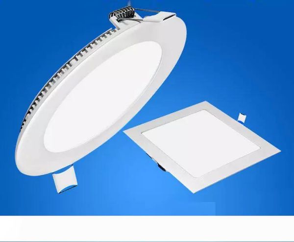 

dimmable 6w 9w 12w 15w 18w 21w cree led panel lights recessed lamp round square led downlights for indoor ceiling lights 85-265v+led driver