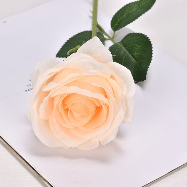 

factory handmade single rose wedding simulation flower silk flower suitable for home l wedding venue simulation rose decoration