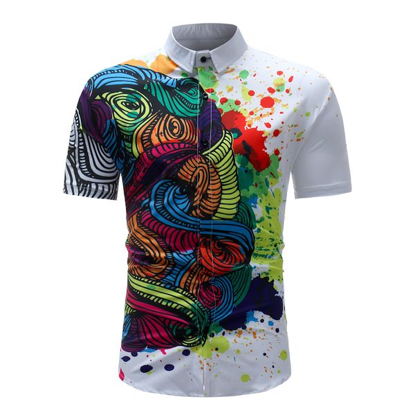 

mens t shirt 2020 new arrival designer fashion casual summer short sleeves colourful shirt, White;black