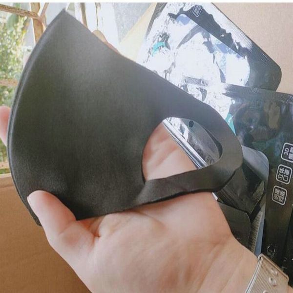 

black white mouth mask nano breathable face mask reusable anti dust anti pollution face shield wind proof mouth cover ups ddp send