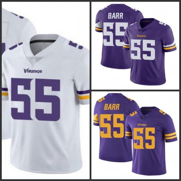 

minnesota vikings men #55 anthony barr purple men's women youth stitched nfl limited rush jersey, Black;red