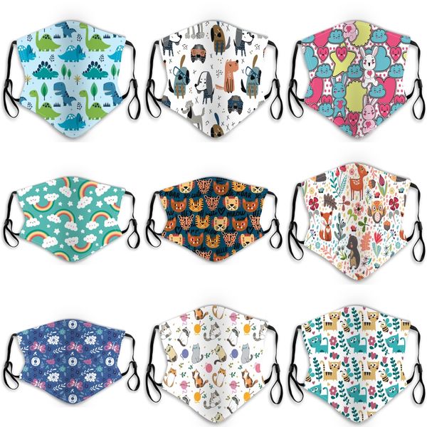 

popular breathable face mouth masks dots printd anti splash and splatte dust proof s sun uv protection mask mascherine 4ch e1#758