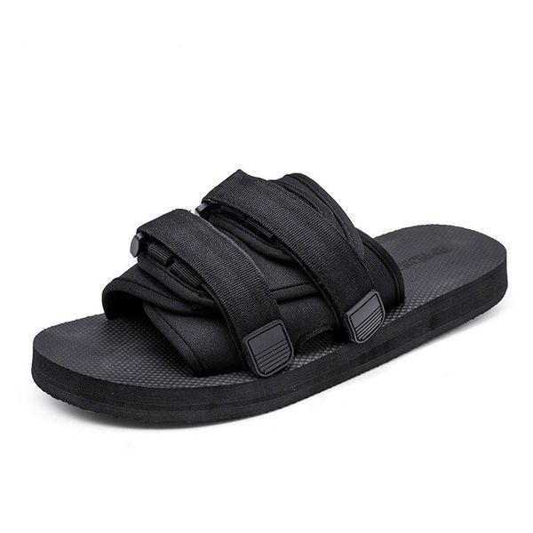 

2020 summer beach sandals men slippers soft comfortable outdoor lightweight casual sandals male classic white fashion leather, Black