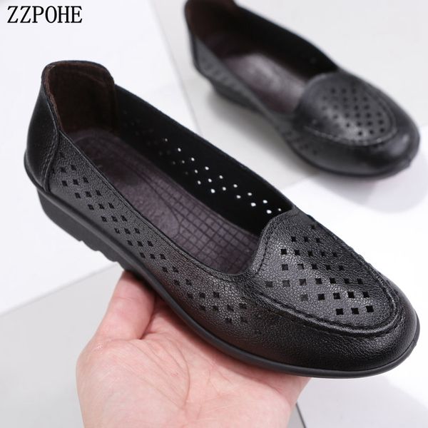 

women shoes 2020 spring fashion slip on comfortable walking shoes women's footwear flat plus size mother, Black