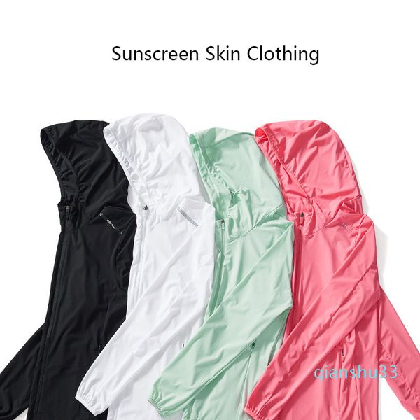 

wholesale-outdoor skin coat men's women's ice silk stretch sunscreen jacket couple quick-drying outdoor skin windbreaker fishing j, Blue;black