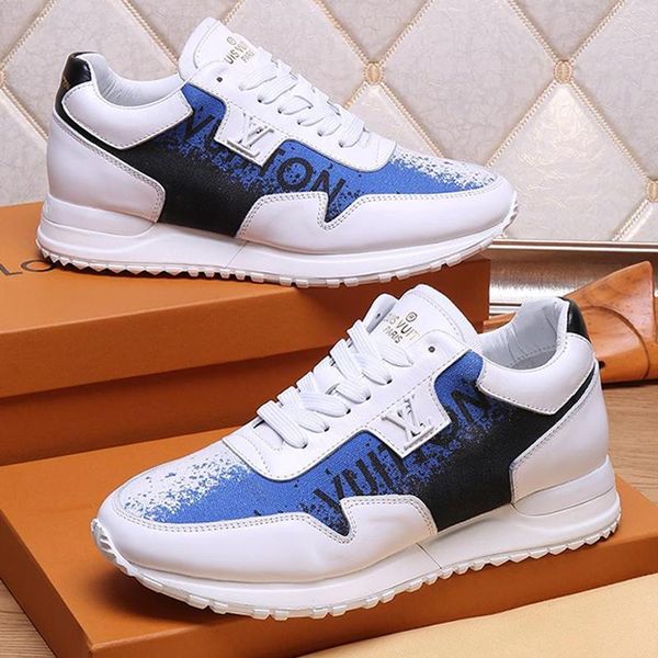 

mens shoes sneakers with original box men shoes fashion luxury run away sneaker chaussures pour hommes rubber soles male footwears fast ship
