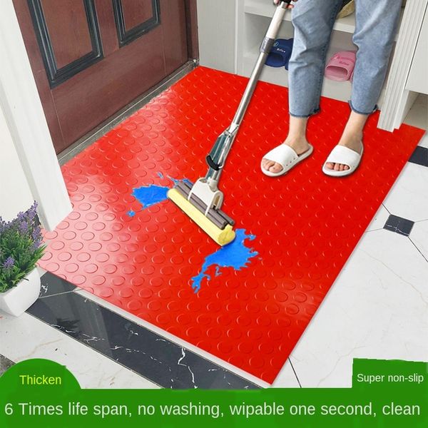 

washable pvc -to- plastic household non-slip washable pvc wash-door-to-door disposable kitchen mat door mat waterproof washfree