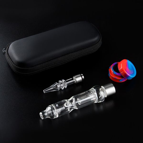 

case nc029 o air leather bongs glass168 water ring sealed 510 quartz bullet nail recycle glass hole smoking hand pipes lflek