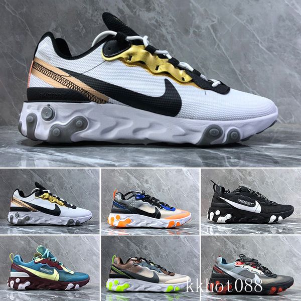 

2020 react element 87 55 running shoes for mens women sail light bone triple black royal solar team red men trainers sports sneaker e-5cx