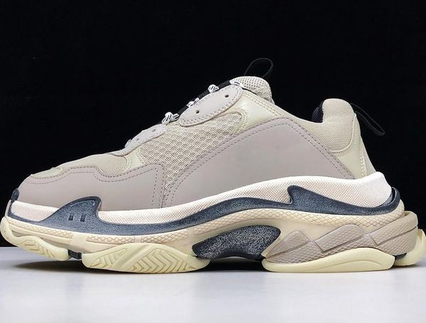

mens sports casual shoe triple s low old dad combination soles boots mens womens runner shoes quality, Black