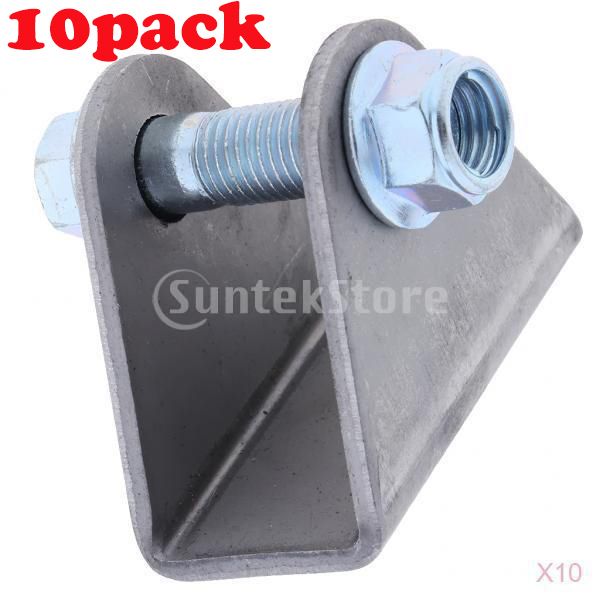 

10pcs bent,ture shock bracket silver