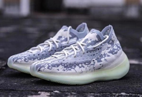 

380 3 kanye west v нового конструктора цитрин черный белый иностранец зеленый sneaker мужчины женщина мода бег chaussures открытой обуви