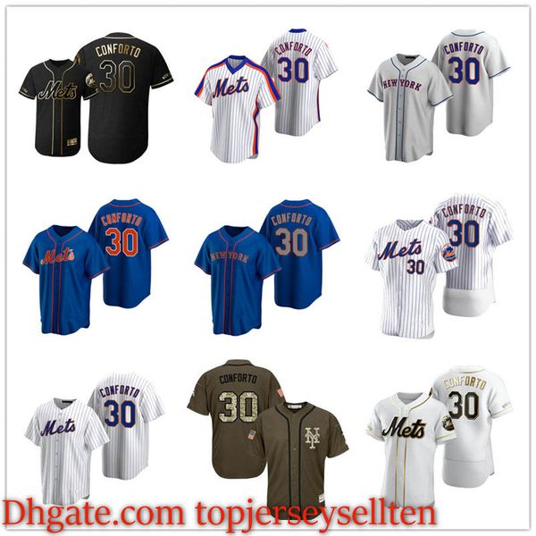 

new york mets men women youth 30 michael conforto authentic baseball jersey, Black