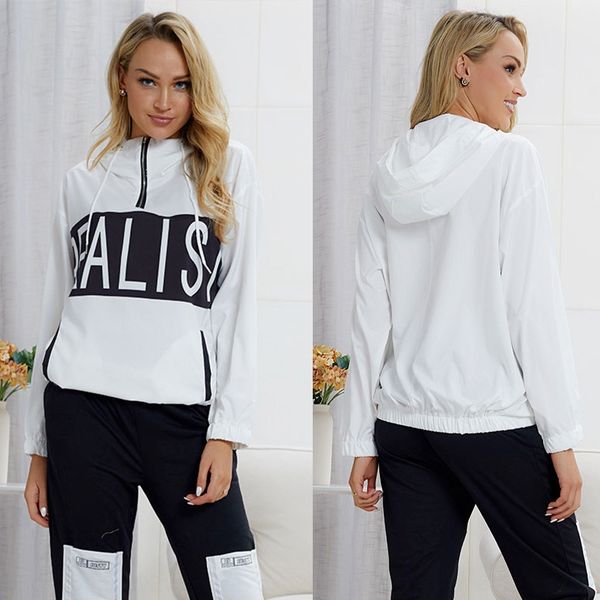 

nciui spring and autumn new women's sports sweater baseball suit pullover lapel women's baseball clothing loose casual pullover lo, Black;brown