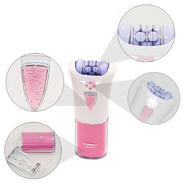 

2016 kemei 1999 female trimmer electric epilator women battery hair cutting machine removal for facial body underarm bikini leg depilatory k