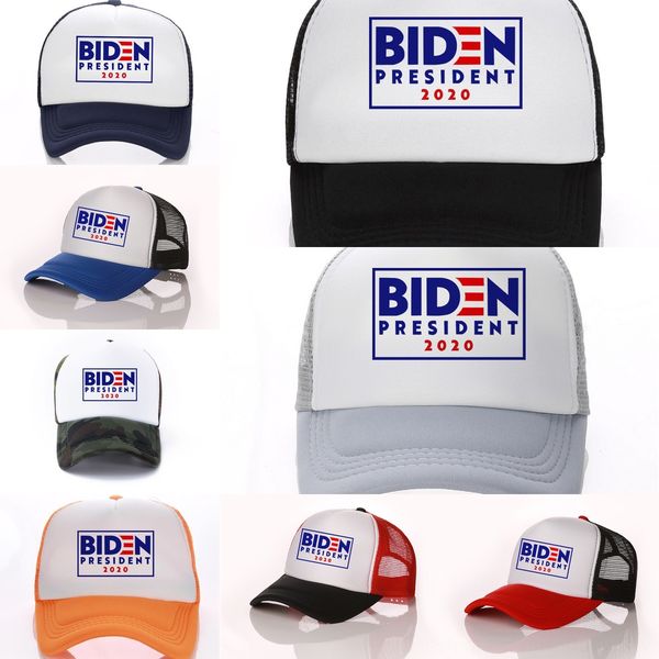 

wl11s 15 colors letters president 2020 hat ridn with biden biden print baseball caps ball patchwork mesh hat summer visors outdoor, Blue;gray