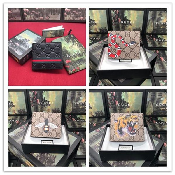 

2020 париж пледа стиля мужского бумажника известные мужчины кошелек специальный холст несколько короткого небольшого бумажника с двойными ко, Red;black