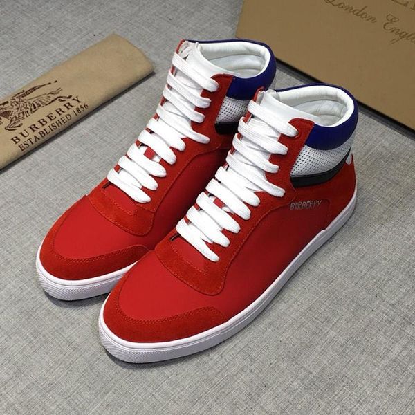 

новое прибытие спорт mens высокого верха обуви мода открытый walking удобный footwears плюс размер lace -до luxury men boots с зарождением b, Black