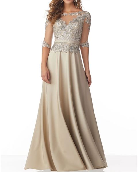 

a-line elegant sparkle guest formal evening dress illusion neck half sleeve floor length chiffon with pleats beading appliques, Black;red