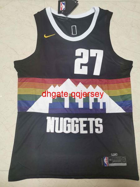 

men's #27 jamal murray black 2019-20 jersey, Gray