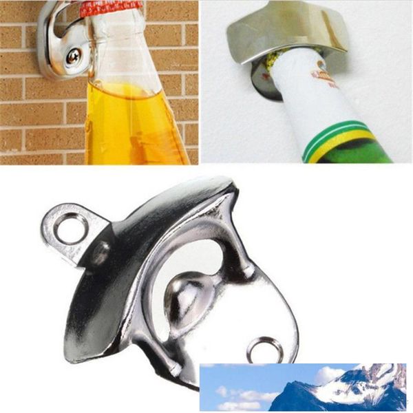 

stainless steel wall mounted bottle opener creative wall opener beer bottle opener use screws fix on the wall ing