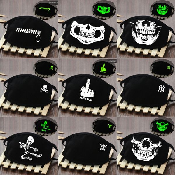 

11lph 50 1pcs designer printed face masks thick 3-layer for shipping dust air blocking mask pollution protection or ems f #442#917, Black