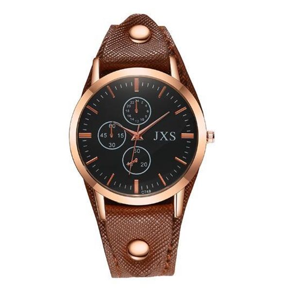 

watch luxury mens watches new designer leather wristwatch snake striations fashion casual quartz watch wholesale china factory price accesso, Slivery;brown