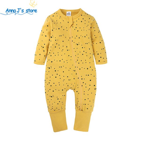 

kids spring autumn clothing baby kids boys girls infant o-neck star rompers jumpsuit long sleeve clothes outfits 0-24m ppy480, Blue