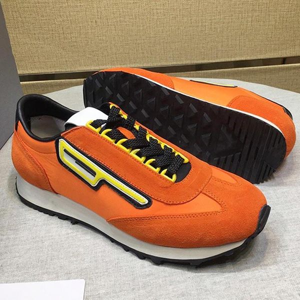 

lightweight suede and nylon sneakers men 's shoes zapatillas hombre autumn and winter sports luxury men shoes fast delive, Black