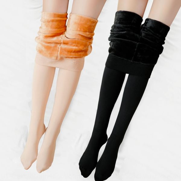 

snodf bare leg artifact thickened velvet skin color pants naked leg artifact thickened clo velvet women's dress outer wear 2019 new war, Black;white