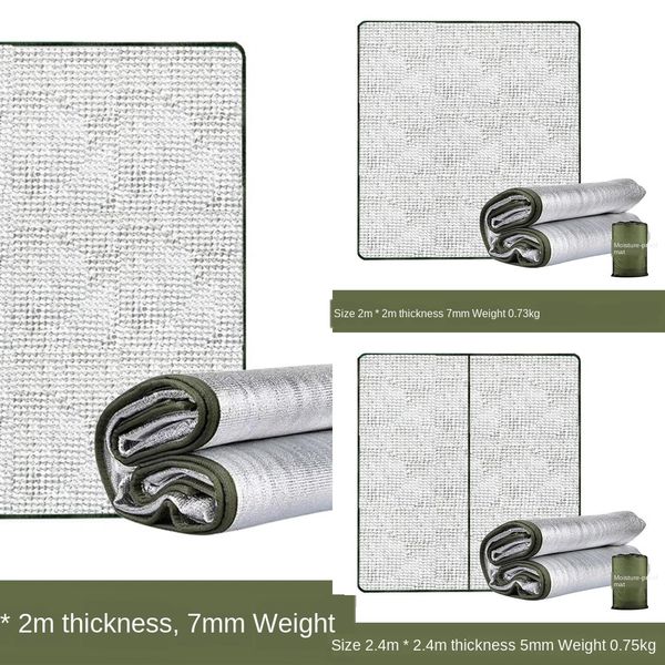 

moisture-proof tent floor thickened outdoor sleeping waterproof multi-person folding portable climbing mat tent floor cloth mat