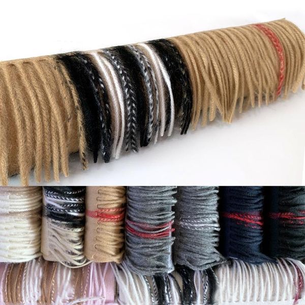 

fashion winter 100% cashmere scarf women and men big size classic check scarves pashmina scarfs, Blue;gray