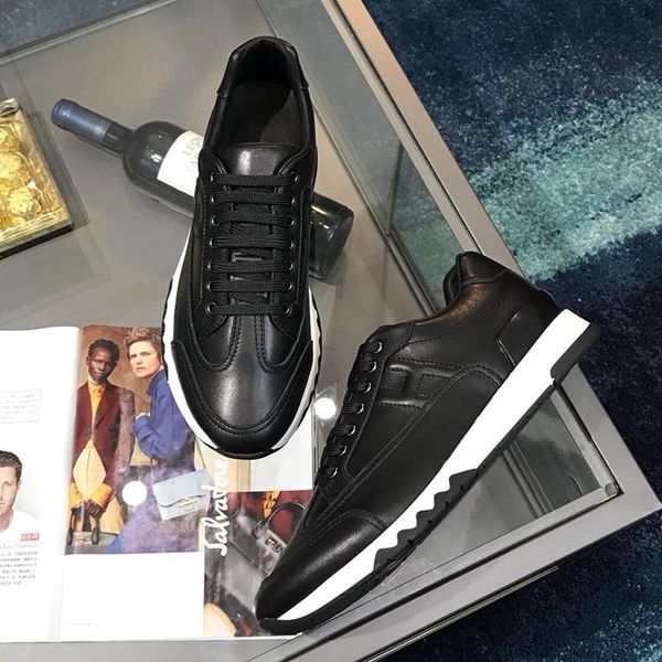 

trail sneaker men 's shoes sale breathable footwears outdoor walking casual lace -up comfortable men shoes chunky sneaker, Black