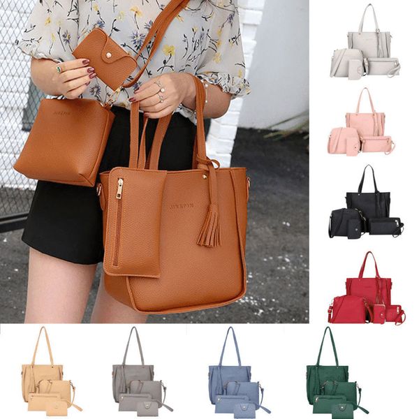 

woman bag four-piece shoulder bag messenger bag wallet handbag