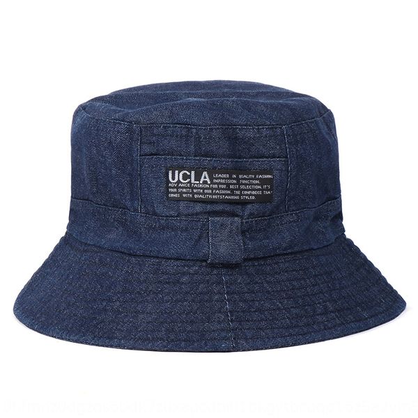 

wind letter embroidery large eaves fisherman men's and women's leisure basin outdoor fisherman sun sun hat sunshade hat, Blue;gray