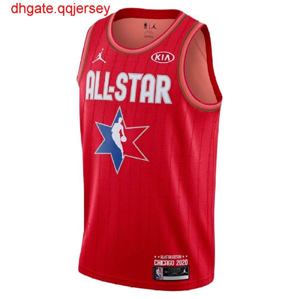 

men's #23 lebronn james red 2020 all-star gamefinished jersey, Gray